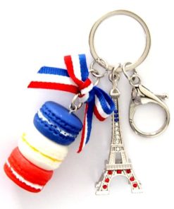 Porte Clés Métal Macaron